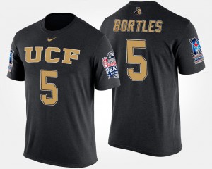 Men's UCF Knights Bowl Game Black Blake Bortles #5 American Athletic Conference Peach Bowl T-Shirt 582708-126