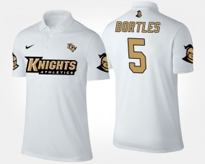 Men's UCF Knights Name and Number White Blake Bortles #5 Polo 745920-380