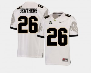 Men's UCF Knights College Football White Clayton Geathers #26 American Athletic Conference Jersey 591943-778