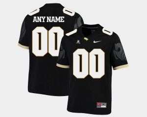 Men's UCF Knights College Football Black Custom #00 American Athletic Conference Jersey 201463-101