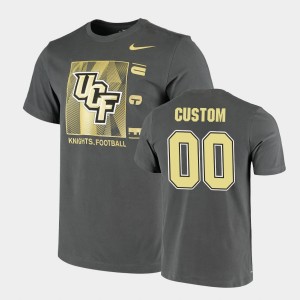 Men's UCF Knights Facility Performance Anthracite Custom #00 T-Shirt 687890-904