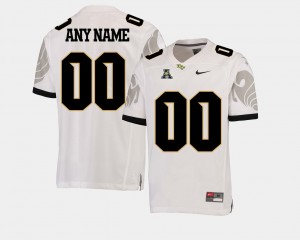 Men's UCF Knights College Football White Custom #00 American Athletic Conference Jersey 176042-838
