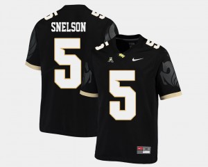 Men's UCF Knights College Football Black Dredrick Snelson #5 American Athletic Conference Jersey 760072-144