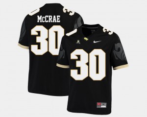 Men's UCF Knights College Football Black Greg McCrae #30 American Athletic Conference Jersey 758712-439