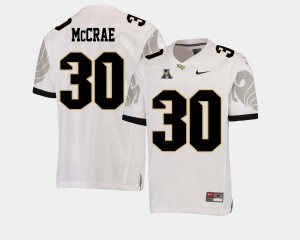 Men's UCF Knights College Football White Greg McCrae #30 American Athletic Conference Jersey 213845-739