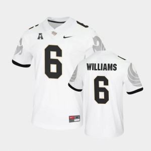 Men's UCF Knights College Football White Marlon Williams #6 Untouchable Game Jersey 217124-607