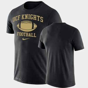 Men's UCF Knights Retro Football Black Lockup Legend Performance T-Shirt 292616-952