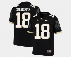 Men's UCF Knights College Football Black Shaquem Griffin #18 American Athletic Conference Jersey 565644-949