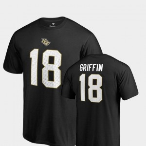 Men's UCF Knights College Legends Black Shaquem Griffin #18 Name & Number T-Shirt 125396-444