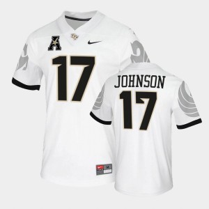 Men's UCF Knights College Football White Amari Johnson #17 Jersey 753431-549