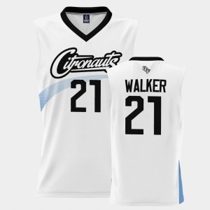Men's UCF Knights Space Game White C.J. Walker #21 2023 Basketball Jersey 301846-526