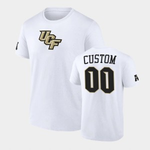 Men's UCF Knights College Basketball White Custom #00 T-Shirt 570710-561