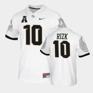 Men's UCF Knights College Football White Dylan Rizk #10 Jersey 598725-979