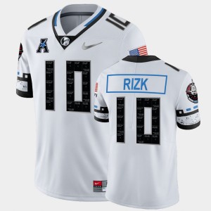 Men's UCF Knights Space Game White Dylan Rizk #10 Jersey 877149-445