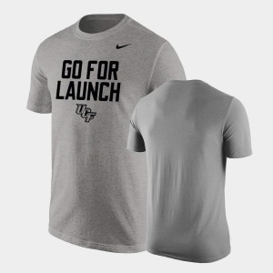 Men's UCF Knights College Football Gray Space Game Go For Launch T-Shirt 333384-796