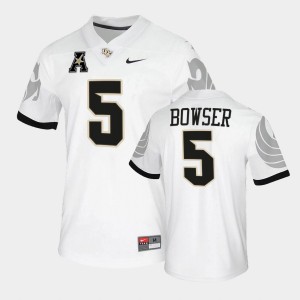 Men's UCF Knights College Football White Isaiah Bowser #5 Jersey 611971-215