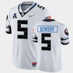 Men's UCF Knights Space Game White Isaiah Bowser #5 College Football Jersey 975869-210