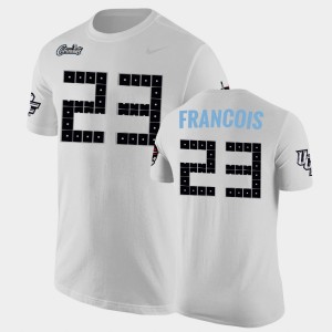Men's UCF Knights College Football White Jaiden Francois #23 Space Game T-Shirt 857154-100
