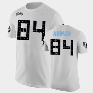 Men's UCF Knights College Football White Ke'von Ahmad #84 Space Game T-Shirt 248137-392