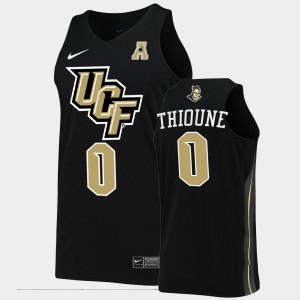 Men's UCF Knights College Basketball Black Lahat Thioune #0 Jersey 696654-841