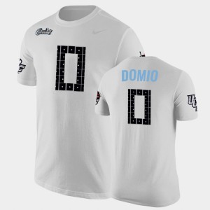 Men's UCF Knights College Football White Marco Domio #0 Space Game T-Shirt 448867-848