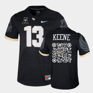 Men's UCF Knights College Football Black Mikey Keene #13 QR Codes Spring Game Jersey 923689-875