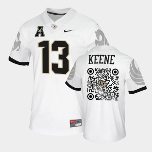 Men's UCF Knights College Football White Mikey Keene #13 QR Codes 2022 Spring Game Jersey 981838-875