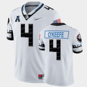 Men's UCF Knights Space Game White Ryan O'Keefe #4 College Football Jersey 843746-671
