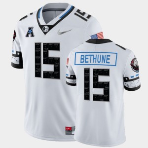 Men's UCF Knights Space Game White Tatum Bethune #15 College Football Jersey 574202-804