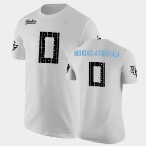 Men's UCF Knights College Football White Titus Mokiao-Atimalala #0 Space Game T-Shirt 668320-465