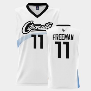 Men's UCF Knights Space Game White Tyem Freeman #11 2023 Basketball Jersey 465254-203